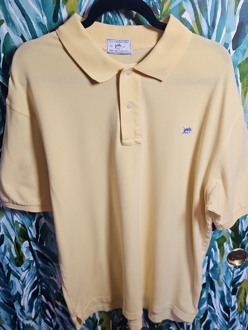 Southern Tide Light Yellow Polo - Size XL